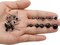 140Pcs Mini Glass Needle Felting Eyes 6–10mm – Black & Clear for Teddy Bears, Puppets, Dolls, and Wool Felting Crafts